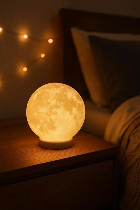 Moon Lamp - yellow light